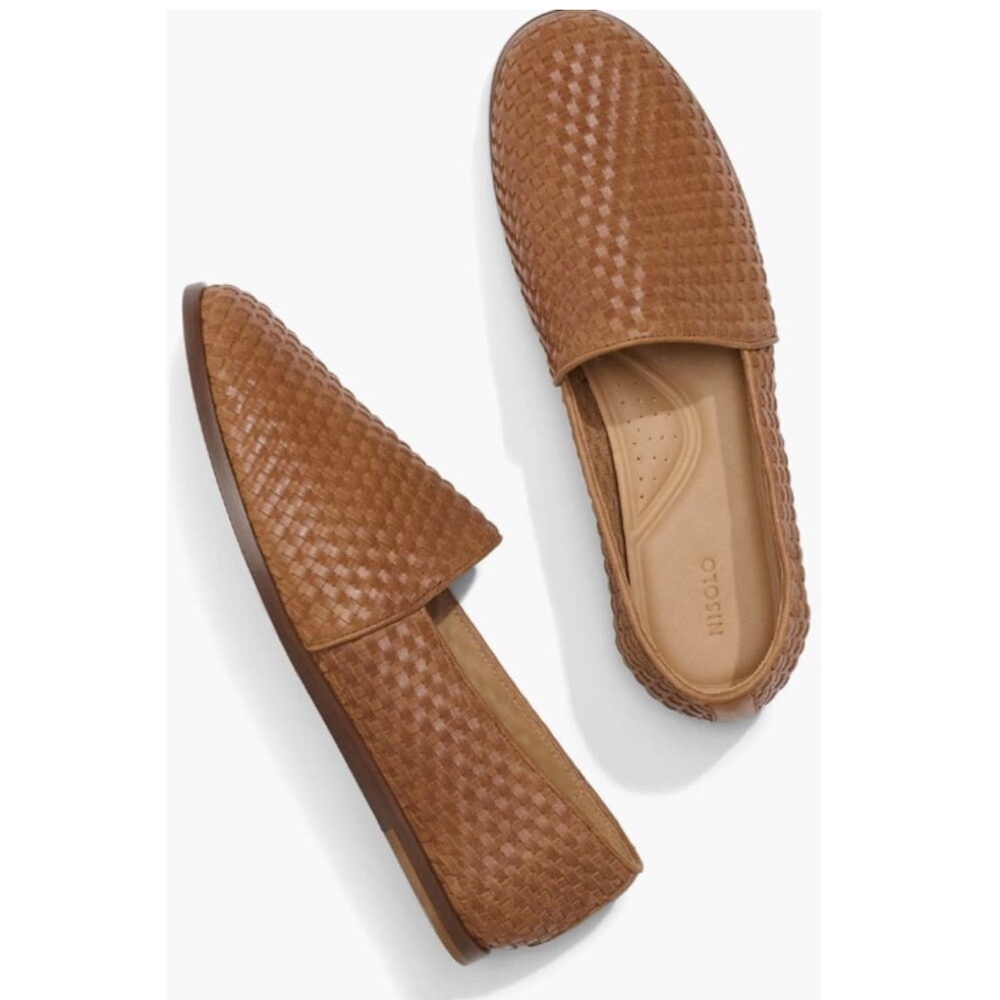 Nisolo 11 tan Alejandro Woven Slip On